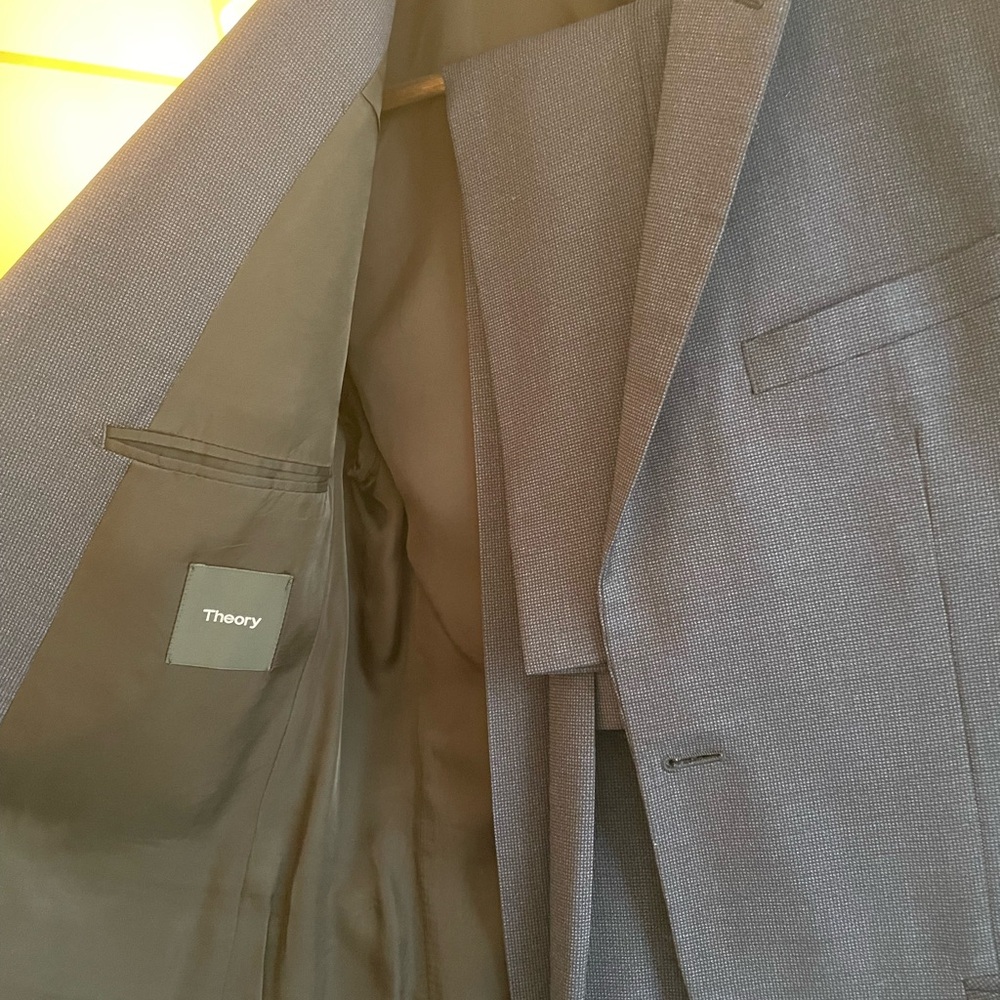 Theory navy blue suit